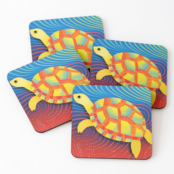 Item preview, Vibrant Turtle Cartography designed and sold by EnchantArtCo.