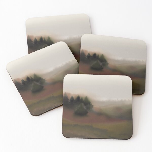 Item preview, Landscape forest fog designed and sold by Magali-Ladou.