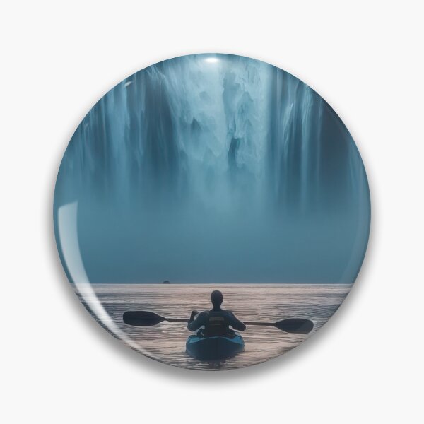 Artikelvorschau, Kajakfahrer an den Wasserfällen entworfen und verkauft von Mindful-Designs.