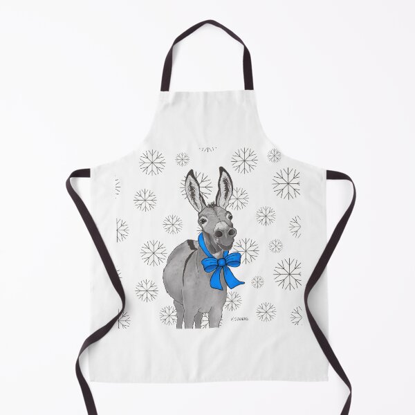Item preview, Holiday Donkey Blue Bow  designed and sold by Katie Stearns.