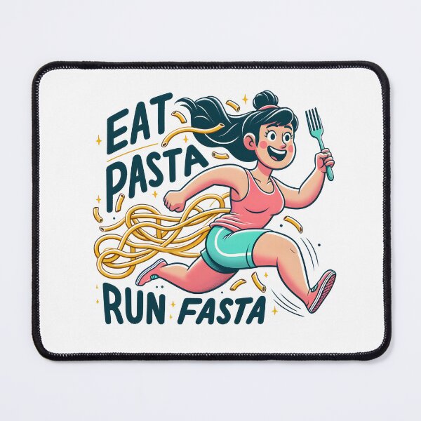 Item preview, Linguine Leap Fitness Tee - eat pasta run fasta designed and sold by Studio-Mind.