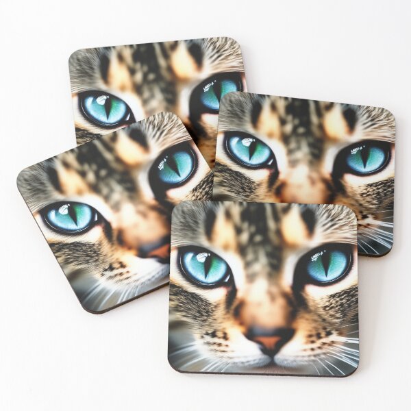 Item preview, CAT'S EYES - BLUE designed and sold by Eandbeyond.