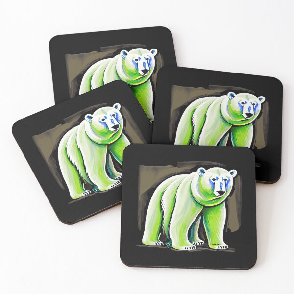 Item preview, Abstract Polar Bear with Green fur by dePace' designed and sold by mrpropcake.