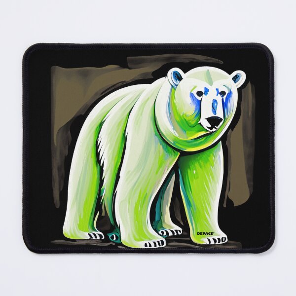 Item preview, Abstract Polar Bear with Green fur by dePace' designed and sold by mrpropcake.