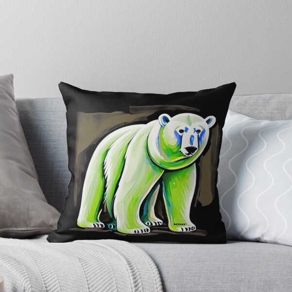 Item preview, Abstract Polar Bear with Green fur by dePace' designed and sold by mrpropcake.