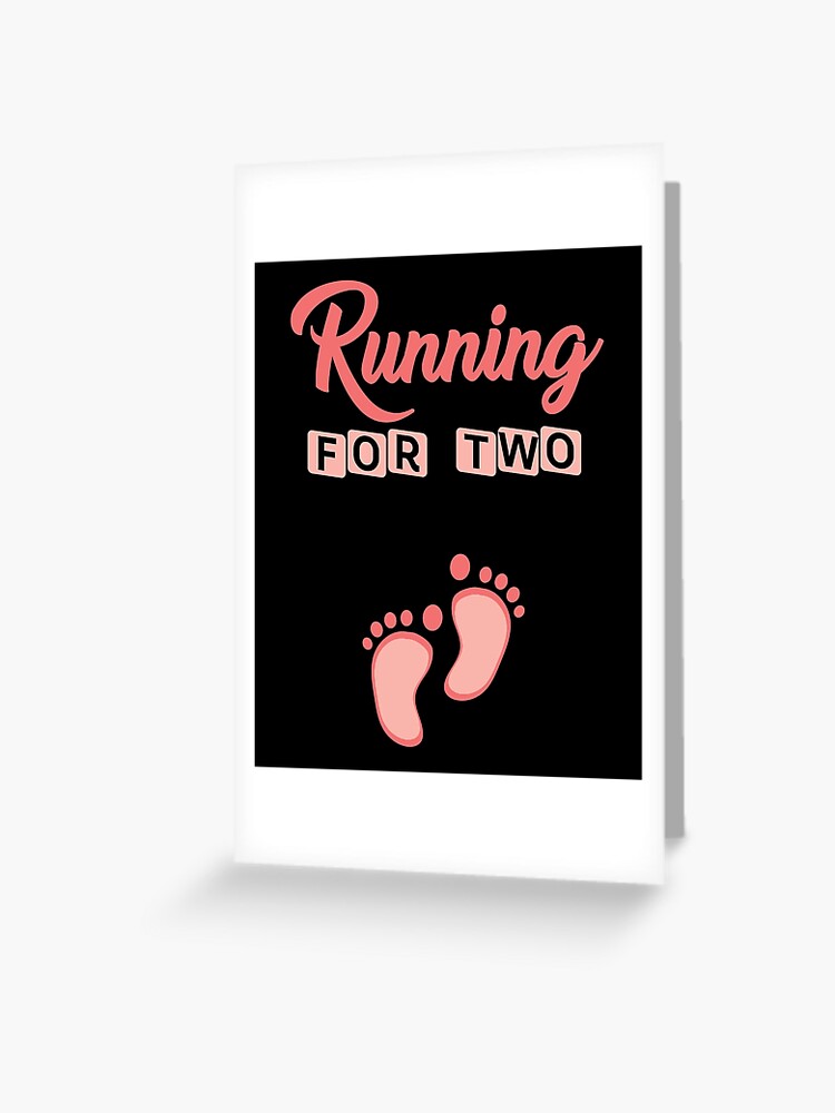 Running for two, gender reveal shirts, pregnant shirts, new mom gifts, baby shower gift, baby announcement shirt, funny new dad gifts