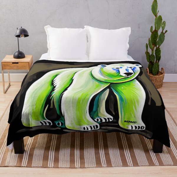 Item preview, Abstract Polar Bear with Green fur by dePace' designed and sold by mrpropcake.