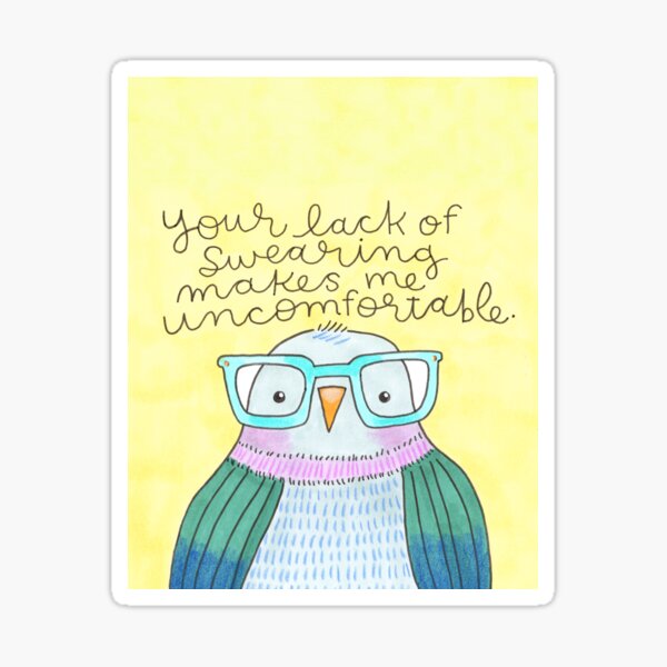 Aperçu de l'œuvre Dork Bird - Votre manque de jurons créée et vendue par CynthiaFxo.