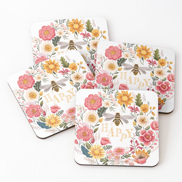 Item preview, Bee Happy designed and sold by GirlGlowGraphic.