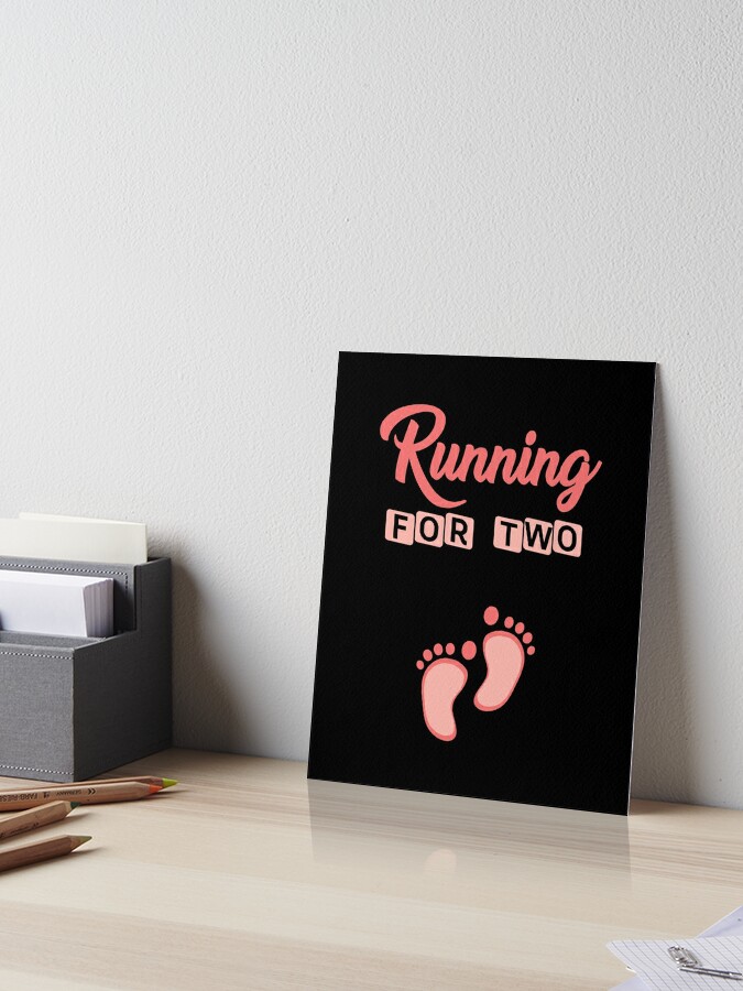 Running for two, gender reveal shirts, pregnant shirts, new mom gifts, baby shower gift, baby announcement shirt, funny new dad gifts