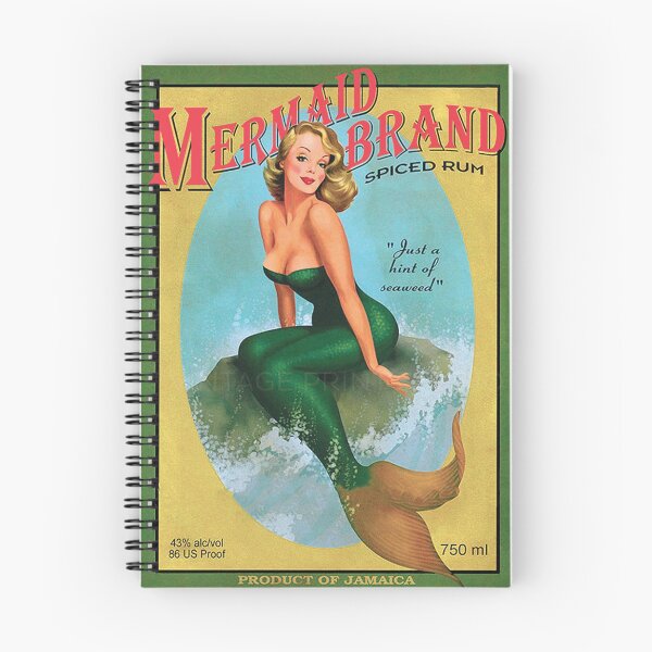 Item preview, Mermaid Brand Rum Vintage Liquor Advertising designed and sold by BritishYank.