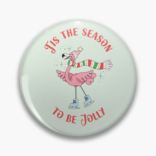 Item preview, Christmas flamingo skating designed and sold by FatBirdie.