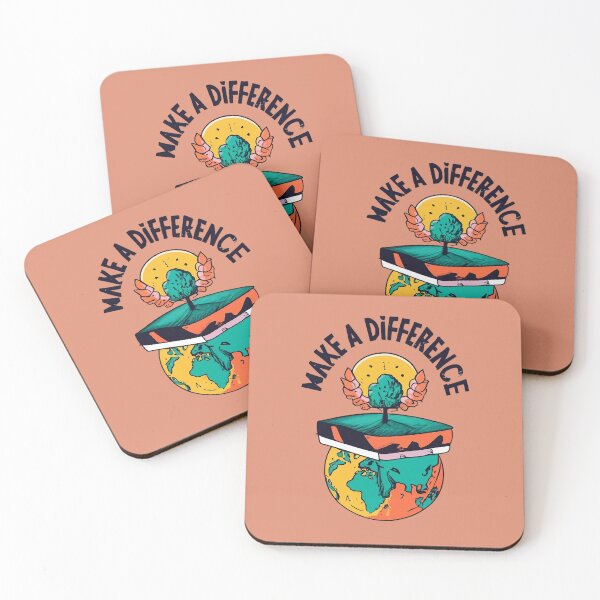 Item preview, Make a difference, a great gift for anyone who is trying to make a positive impact on the world. A conversation starter that can help to spread awareness about important causes.  designed and sold by bubblylive.