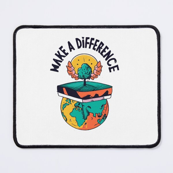Item preview, Make a difference, a great gift for anyone who is trying to make a positive impact on the world. A conversation starter that can help to spread awareness about important causes. designed and sold by bubblylive.