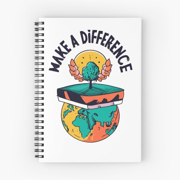 Item preview, Make a difference, a great gift for anyone who is trying to make a positive impact on the world. A conversation starter that can help to spread awareness about important causes.  designed and sold by bubblylive.