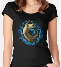 Otter Waves Women's Fitted Scoop T-Shirt