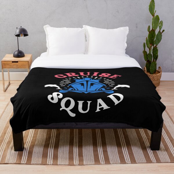 Item preview, Cruise Squad with a Cruise Ship and Dolphins on Dark designed and sold by MixCulture.