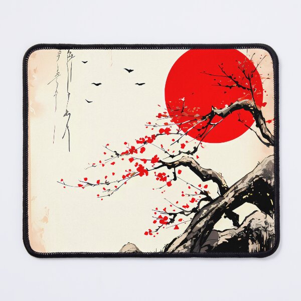 Item preview, Japandi Art Sunset Serenity in Ink designed and sold by TriarArt.