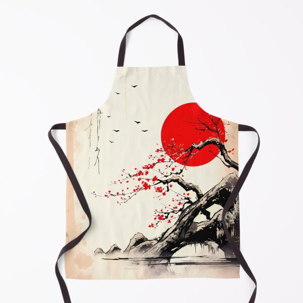 Item preview, Japandi Art Sunset Serenity in Ink designed and sold by TriarArt.