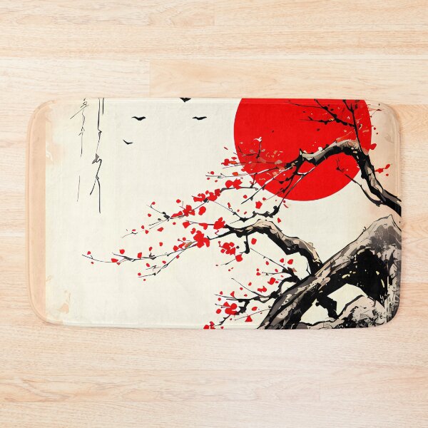 Item preview, Japandi Art Sunset Serenity in Ink designed and sold by TriarArt.