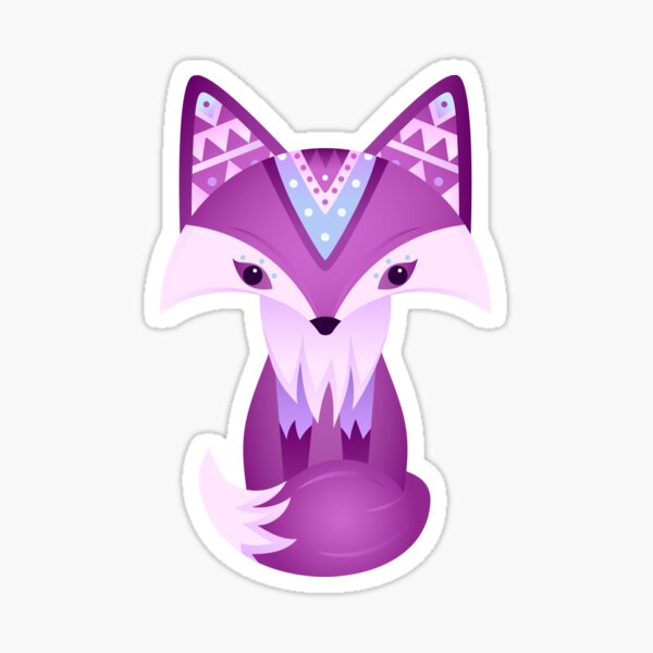 Item preview, Mystical Woodland Fox (Purple) designed and sold by 84collective.