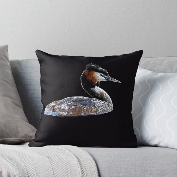 Item preview, Great Crested Grebe White Alternate Design  designed and sold by designsasstultd.