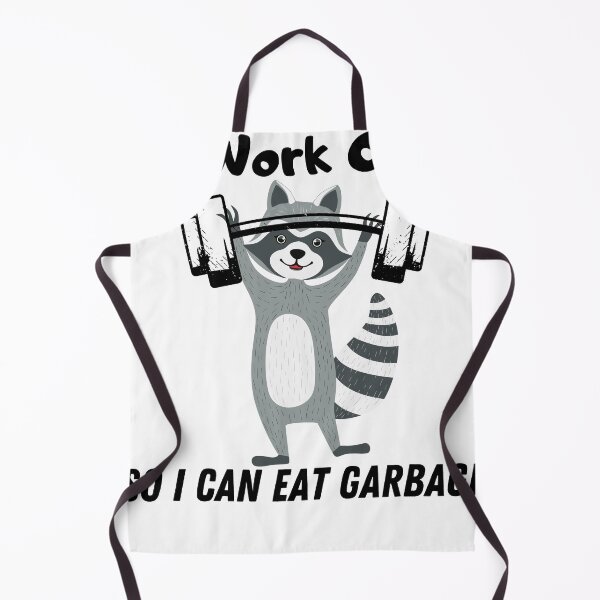 Item preview, Raccoon Gym Weight Training, I Work Out So I Can Eat Garbage designed and sold by designreb.