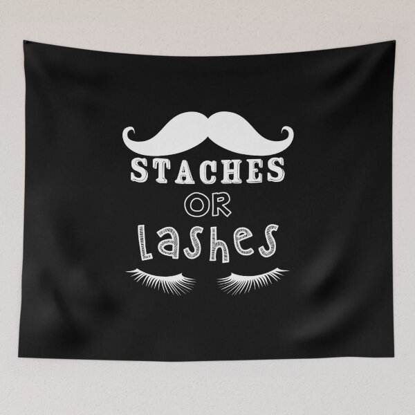 Item preview, STACHES OR LASHES | gender reveal shirts | pregnant shirts | new mom gifts | baby shower gift | baby announcement shirt | funny new dad gifts | pregnancy announcement gift designed and sold by Kreature Look.