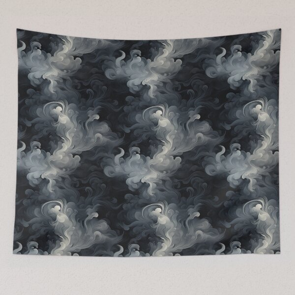 Item preview, Mystic Maze: Calligraphic Impressionism in Silver Shadows designed and sold by polonuim210.