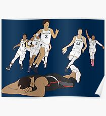Michigan Game Winner Celebration Poster