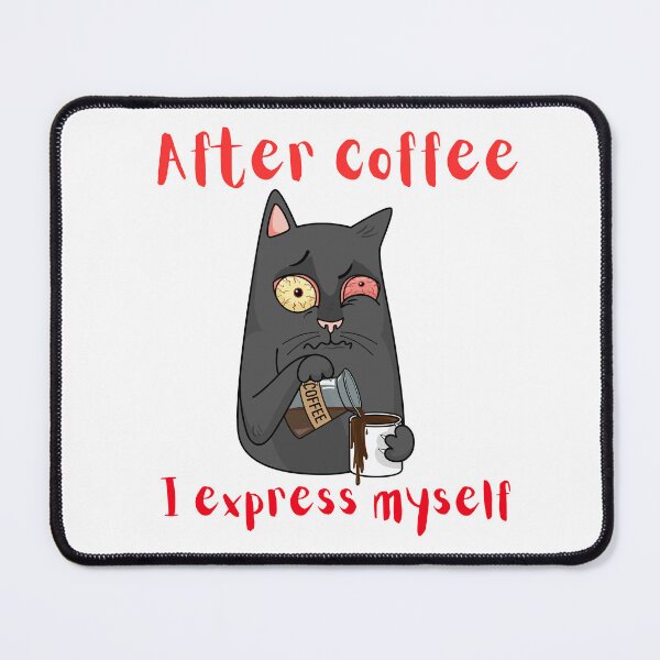 Item preview, Funny cat drinking coffee designed and sold by amaria56.