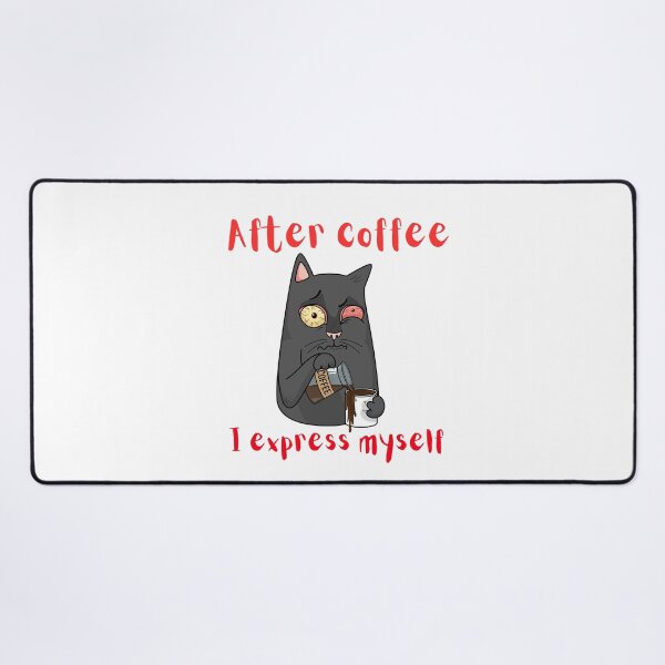 Item preview, Funny cat drinking coffee designed and sold by amaria56.