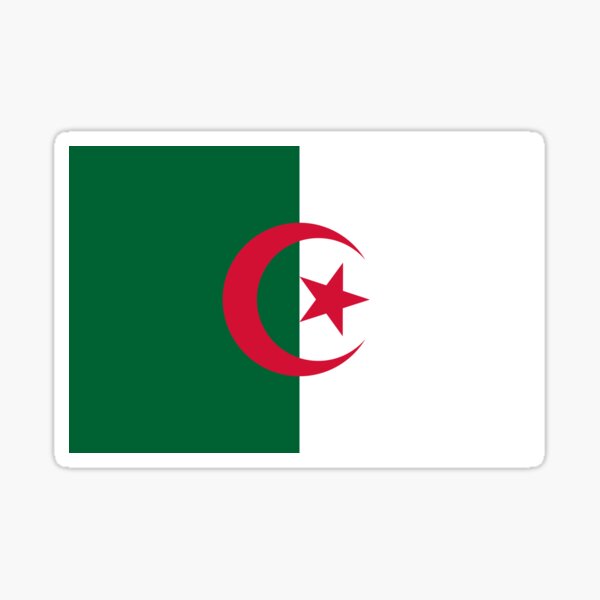 Algerian Flag of Algeria Sticker