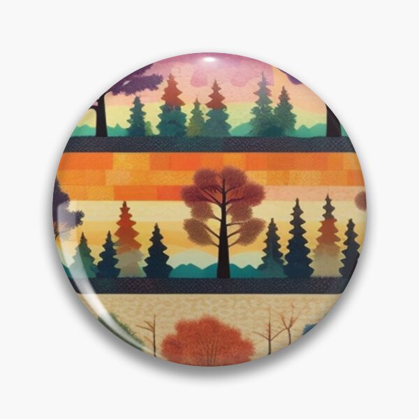 Item preview, Patchwork quilt trees  designed and sold by Roxburylane.