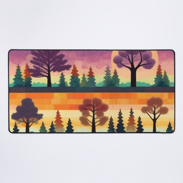 Item preview, Patchwork quilt trees designed and sold by Roxburylane.