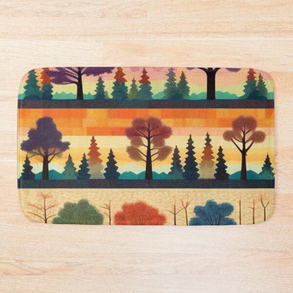 Item preview, Patchwork quilt trees  designed and sold by Roxburylane.