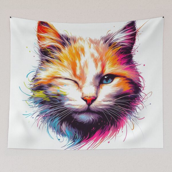 Item preview, A winking cat. designed and sold by growing-mom.