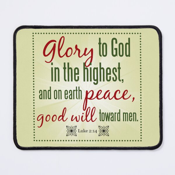 Item preview, Luke 2;14 Glorry To God, Bible verse designed and sold by Wise-Outfit.