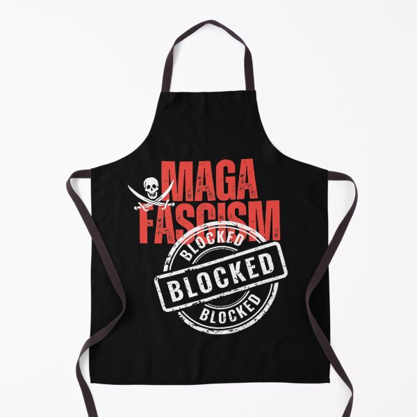 Item preview, MAGA Fascism Blocked Vote Democratic Political Design designed and sold by EarthArtDesigns.