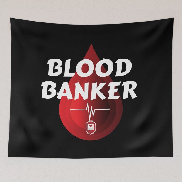 Item preview, BLOOD BANKER FUNNY DESIGN designed and sold by Funwordland.