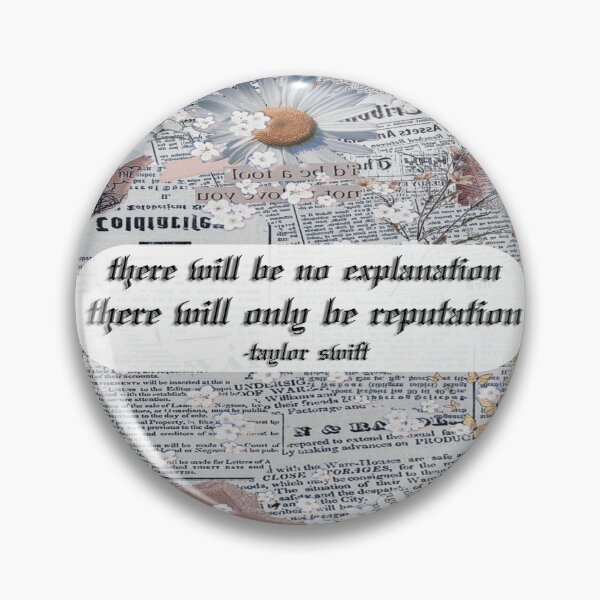 Item preview, Taylor Swift reputation quote (newspaper bg) designed and sold by RadRoseRhapsody.