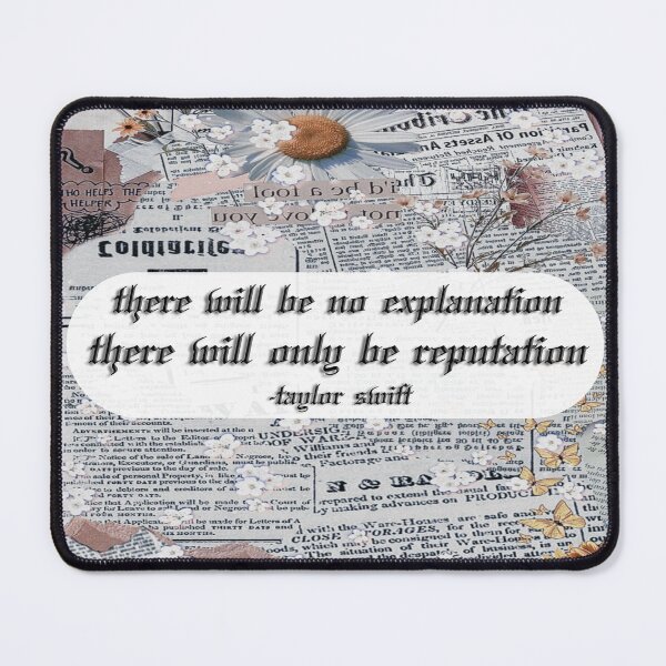 Item preview, Taylor Swift reputation quote (newspaper bg) designed and sold by RadRoseRhapsody.