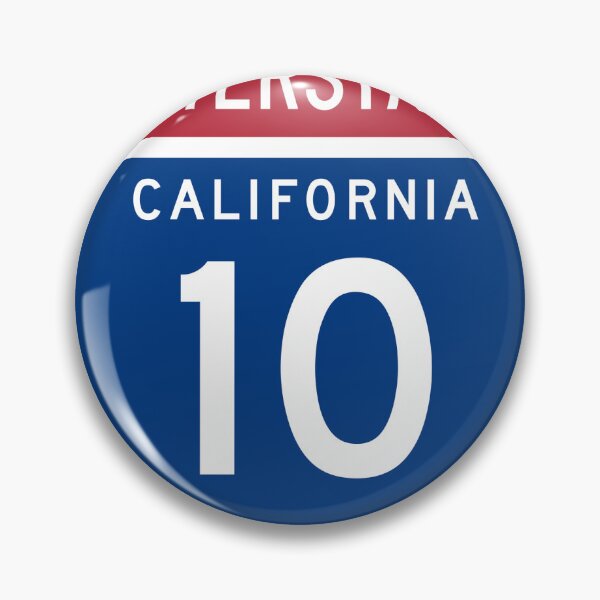Item preview, Interstate 10 Highway Badge - Sticker designed and sold by trqffic.