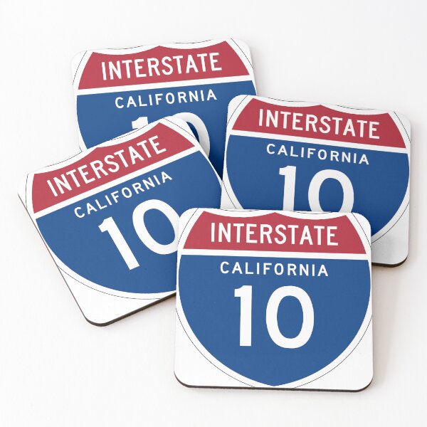 Item preview, Interstate 10 Highway Badge - Sticker designed and sold by trqffic.