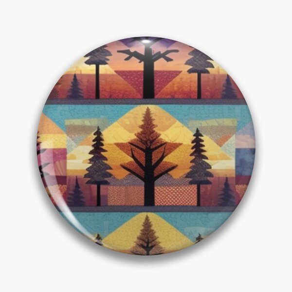Item preview, Autumn trees Patchwork  designed and sold by Roxburylane.