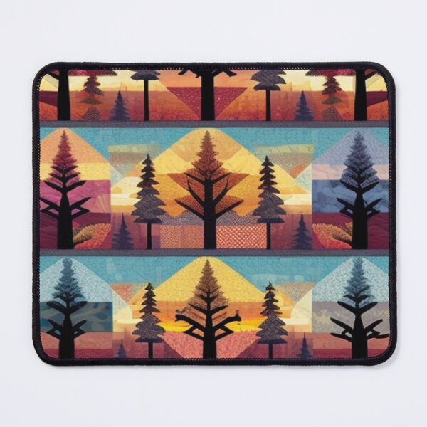 Item preview, Autumn trees Patchwork  designed and sold by Roxburylane.