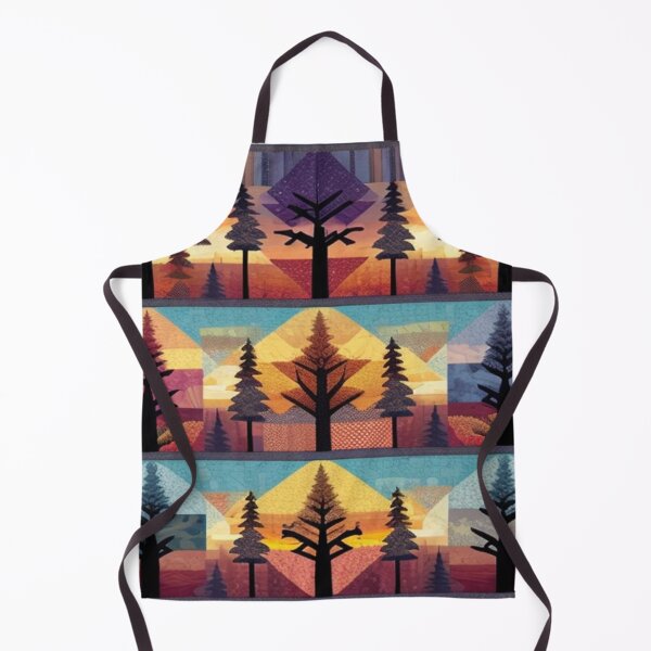 Item preview, Autumn trees Patchwork designed and sold by Roxburylane.