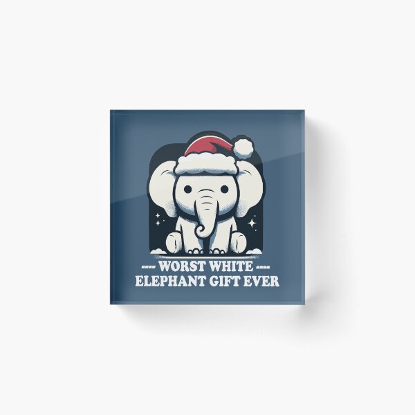 Item preview, Worst White Elephant Gift Ever Dumbfounded Elephant designed and sold by SubtleSplit.