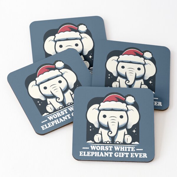 Item preview, Worst White Elephant Gift Ever Dumbfounded Elephant designed and sold by SubtleSplit.