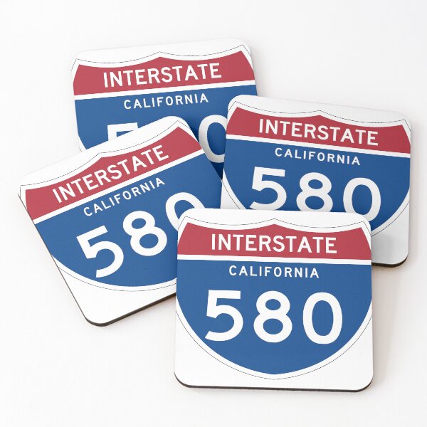 Item preview, California 580 Sign - Interstate designed and sold by trqffic.